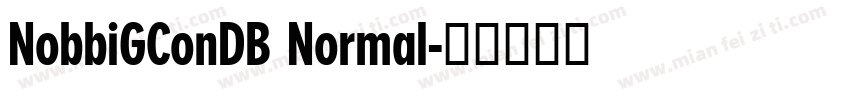 NobbiGConDB Normal字体转换